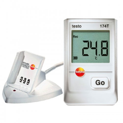 TESTO 174T Kit Datalogger p/Medição de Temperatura com Interface de Comunicação USB