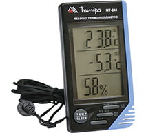Relógio Termo-Higrômetro Digital Int/Ext MT-241 MINIPA