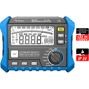 MI-2702 Megometro digital 2,5 kV CAT III 1000V Minipa