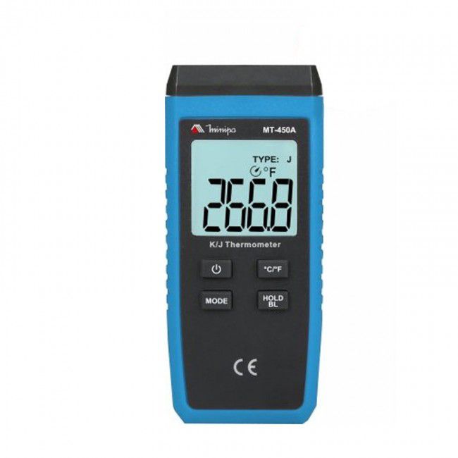 Termômetro Digital 1 canal/Display Iluminado/Data Hold MT-450A MINIPA