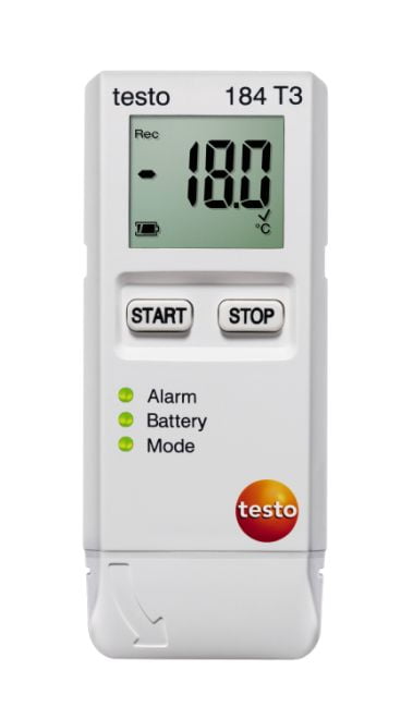testo 184 T3 - Registrador de dados de temperatura para monitoramento de transporte